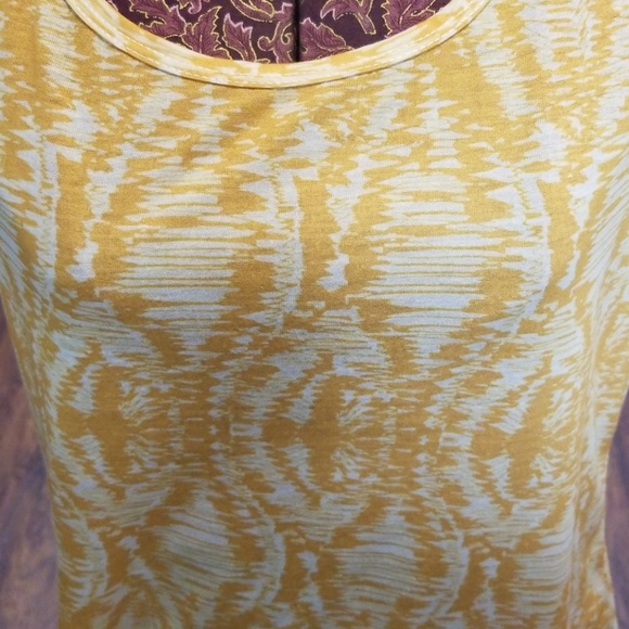 Yellow and Cream Coldwater Creek Blouse - Picture 3 of 4